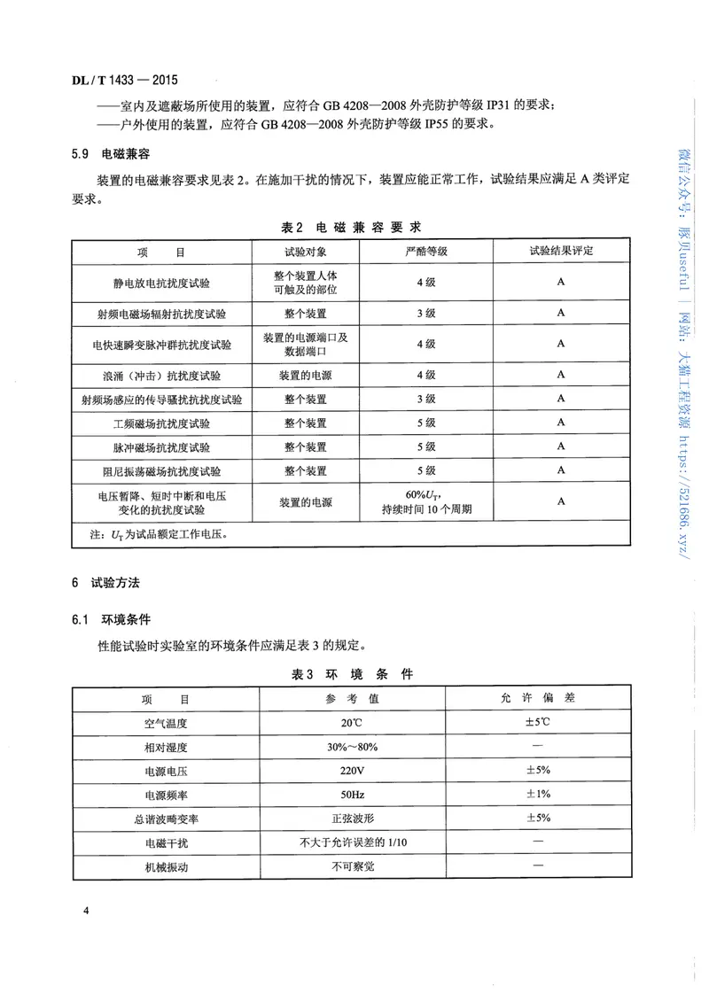 DLT1433-2015变压器铁芯接地电流测量装置通用技术条件 预览图