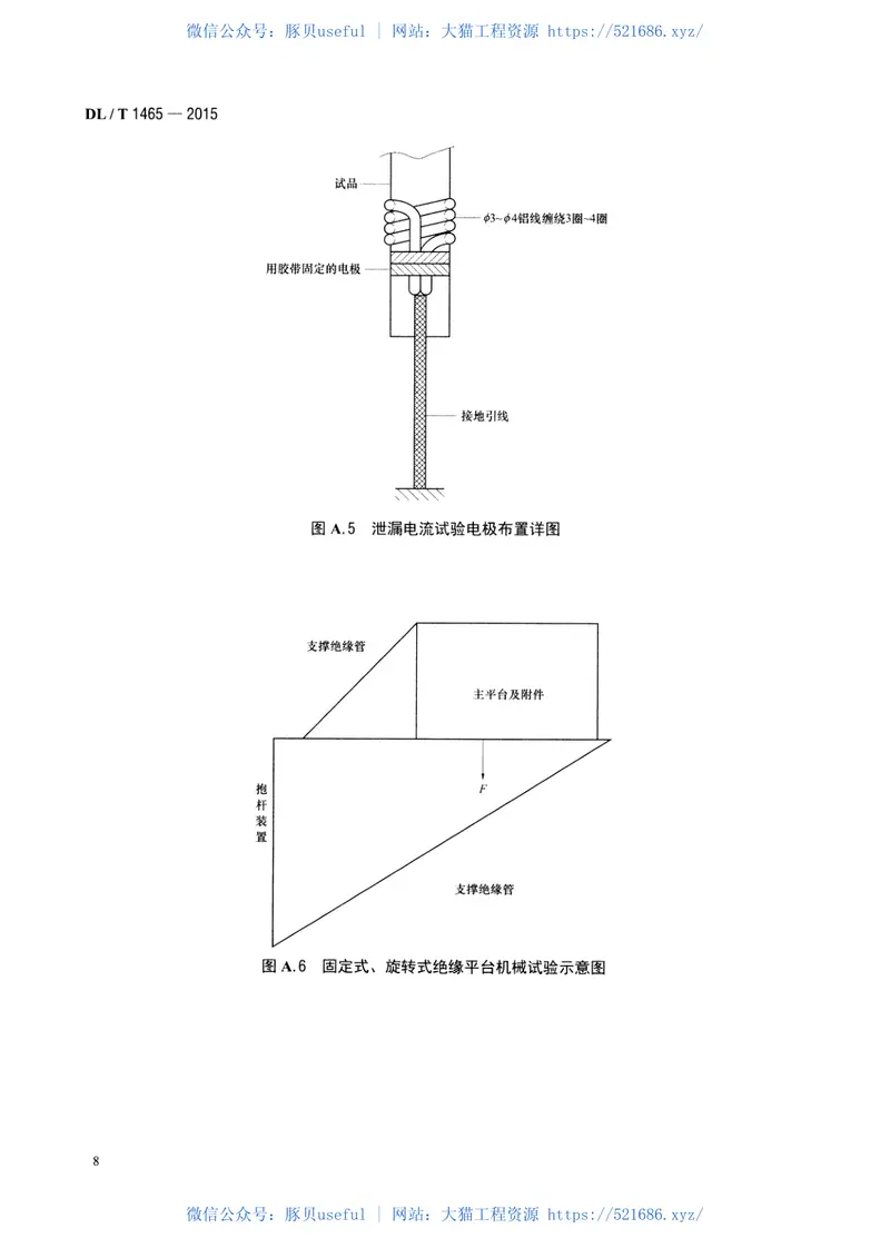 DLT1465-201510kV带电作业用绝缘平台 预览图