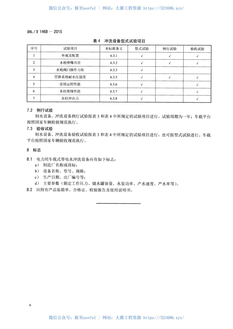 DLT1468-2015电力用车载式带电水冲洗装置 预览图
