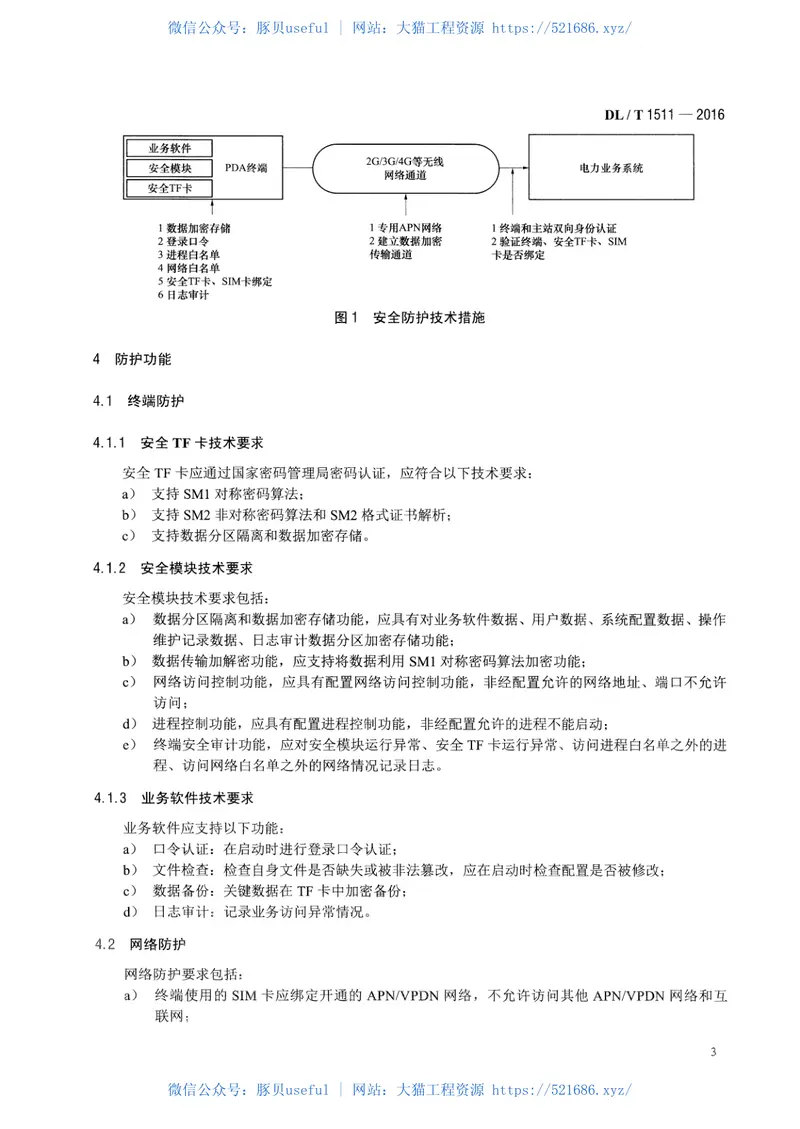 DLT1511-2016电力系统移动作业PDA终端安全防护技术规范 预览图