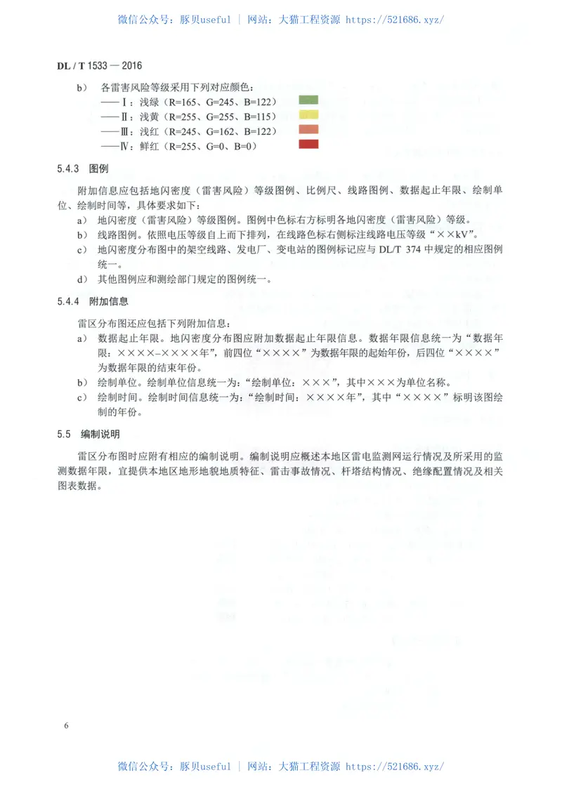 DLT1533-2016电力系统雷区分布图绘制方法 预览图
