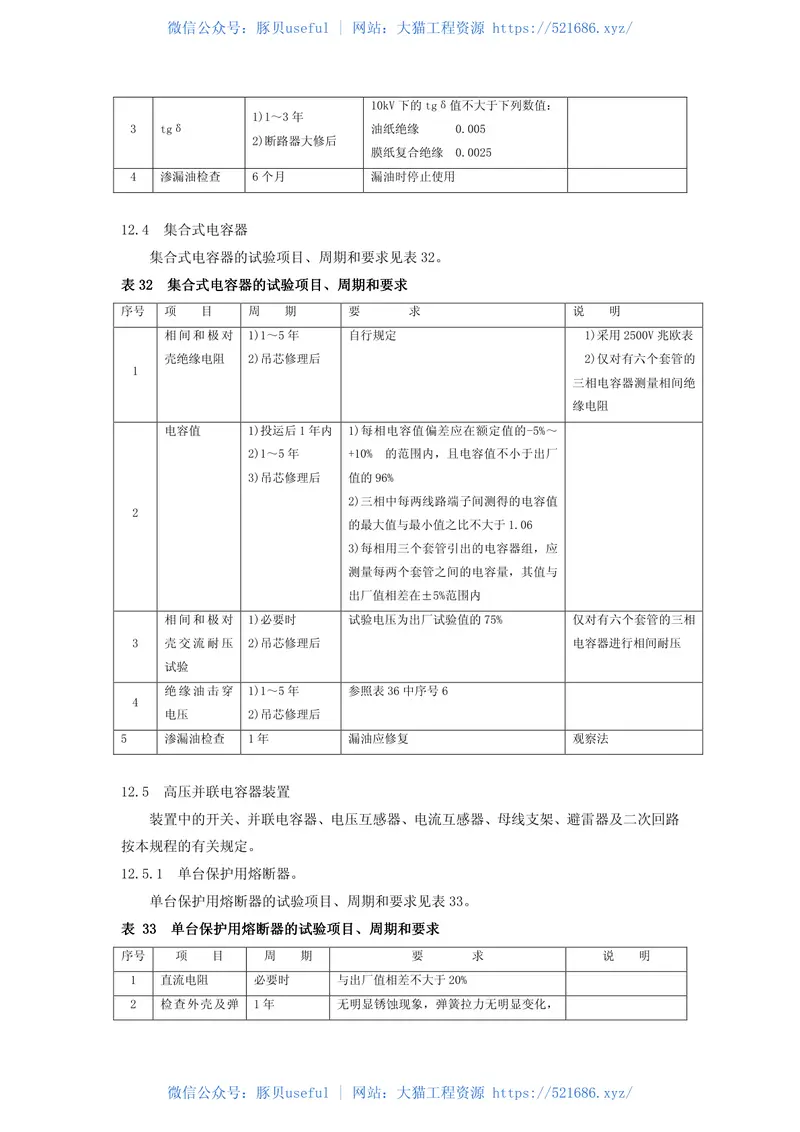 电力设备预防性试验规程DLT596-2005 预览图