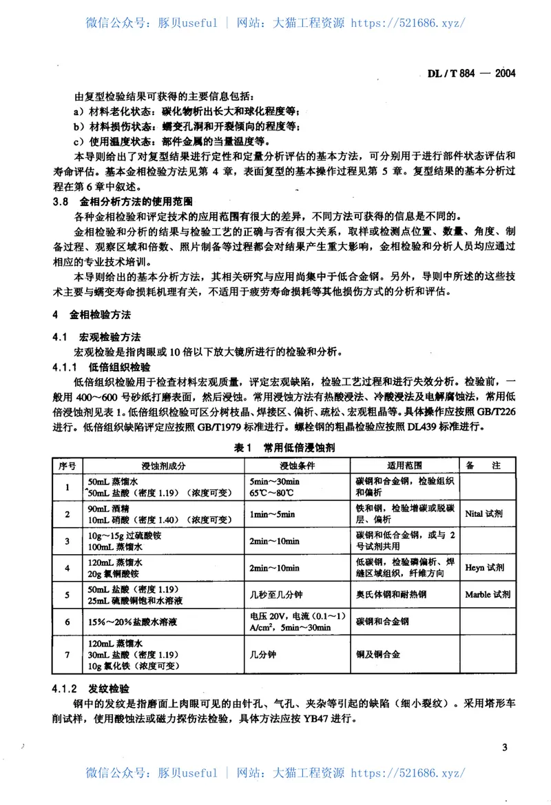 DLT884-2004火电厂金相检验与评定技术导则 预览图