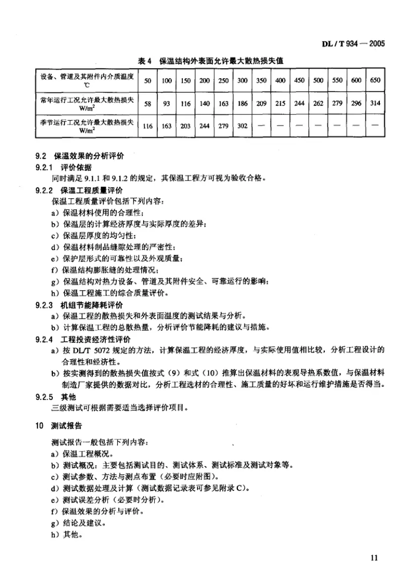 DLT934-2005火力发电厂保温工程热态考核测试与评价规程 预览图