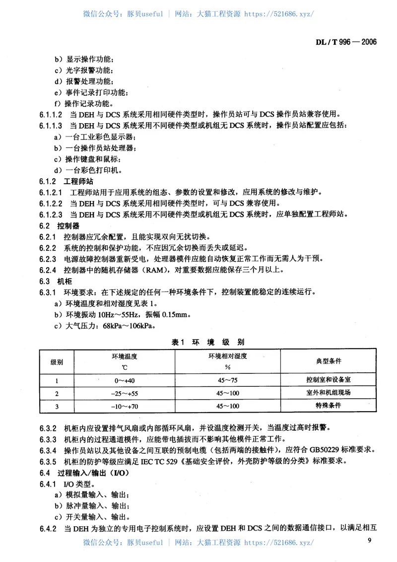 DLT996-2006火力发电厂汽轮机电液控制系统技术条件 预览图