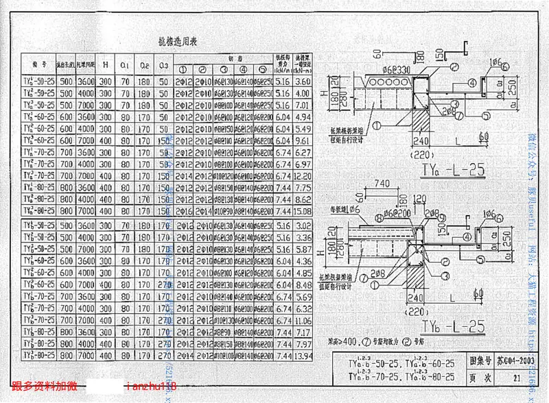 苏G04-2003钢筋砼雨蓬、挑檐 预览图