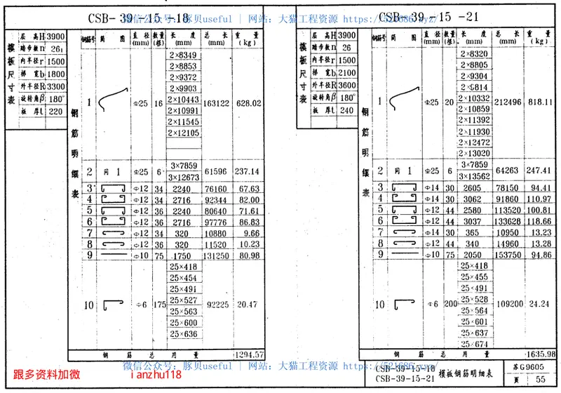 苏G9605钢筋混凝土圆形板式楼梯 预览图