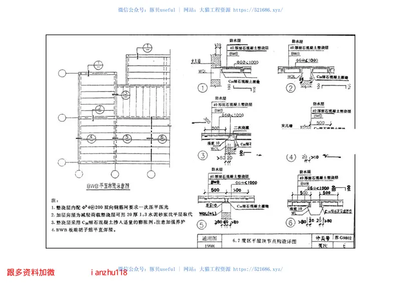 苏G9802保温隔热钢筋混凝土屋面板图集 预览图
