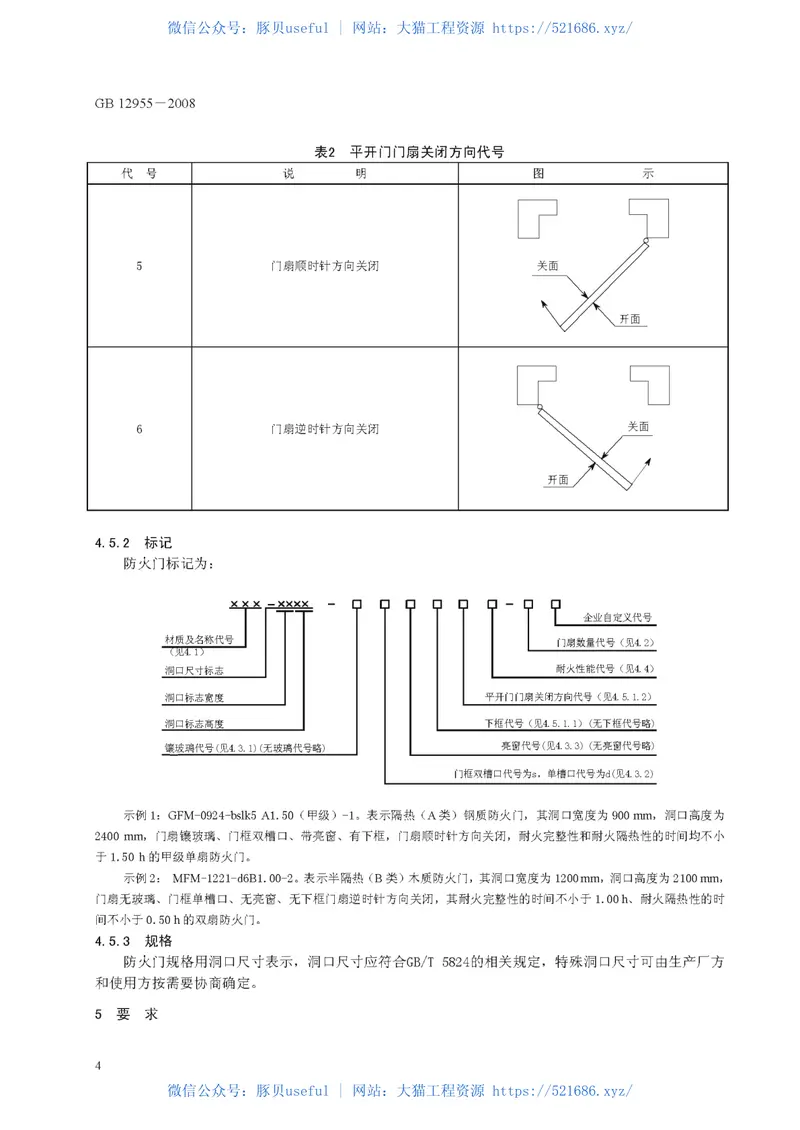 GB12955-2008防火门 预览图