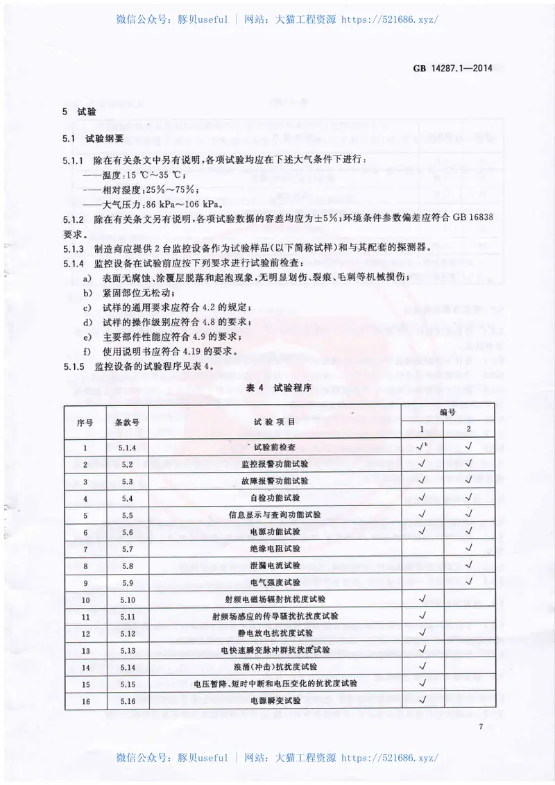 GB14287.1-2014电气火灾监控系统第1部分电气火灾监控设备 预览图