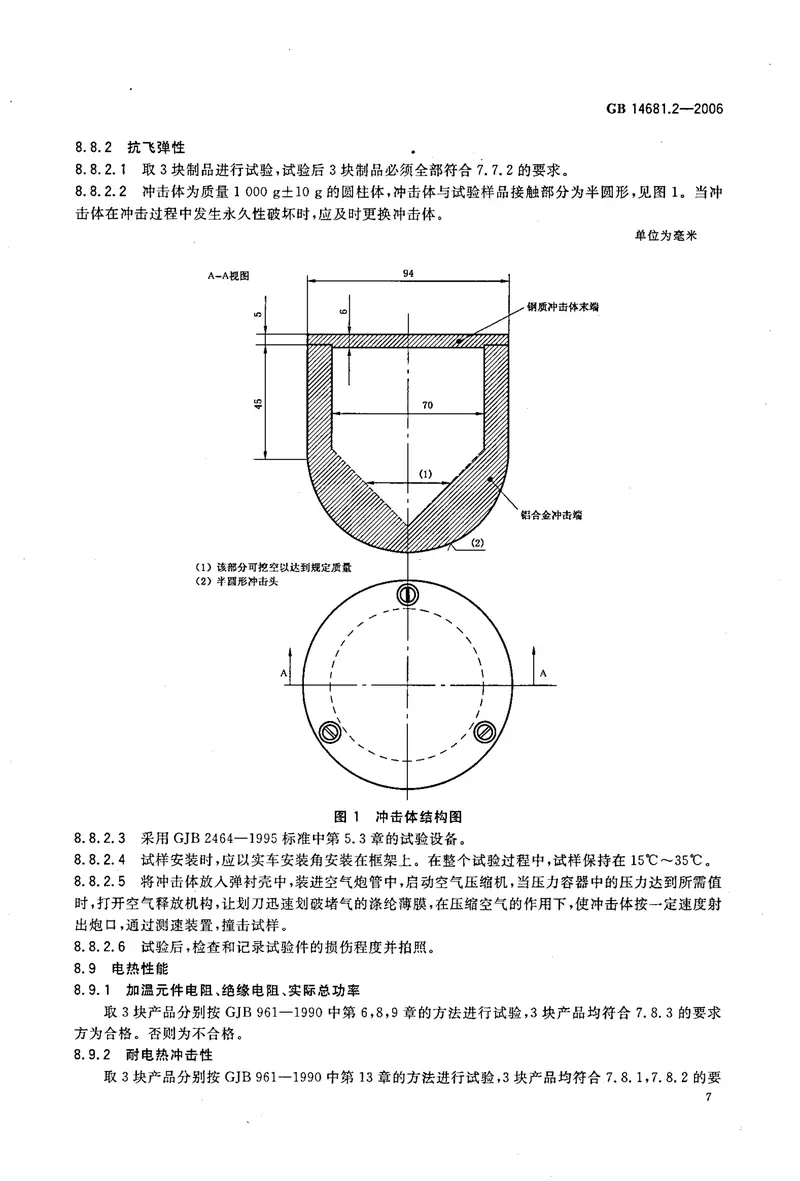 GB14681.2-2006机车船舶用电加温玻璃第2部分：机车电加温玻璃 预览图