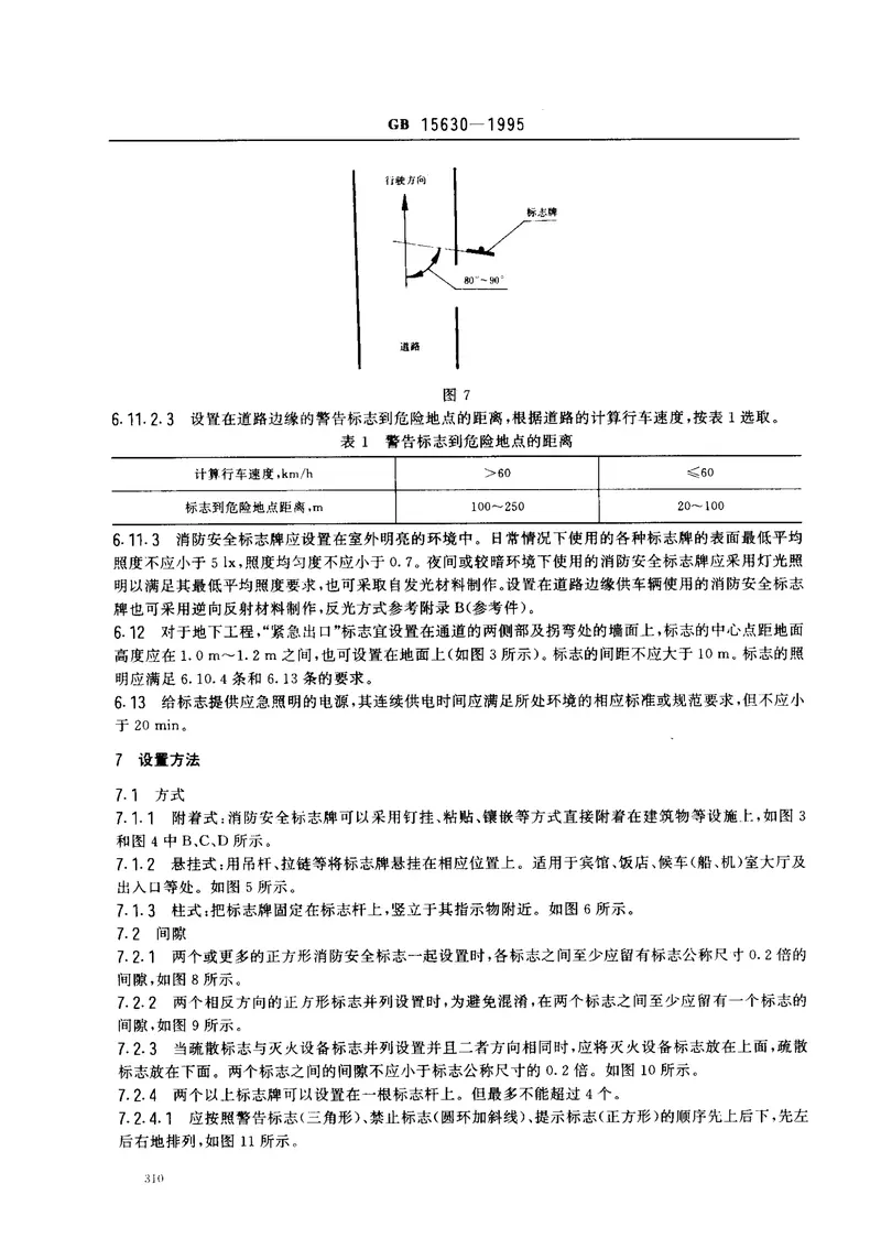 GB15630-1995消防标志安全设置要求 预览图
