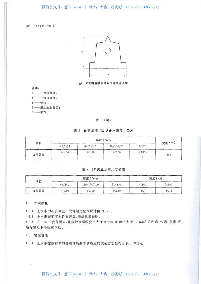 GB18173.2-2014高分子防水材料第2部分：止水带 预览图