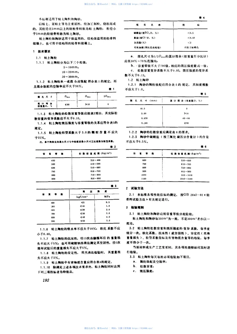 GB2839-1981粘土陶粒和陶砂 预览图