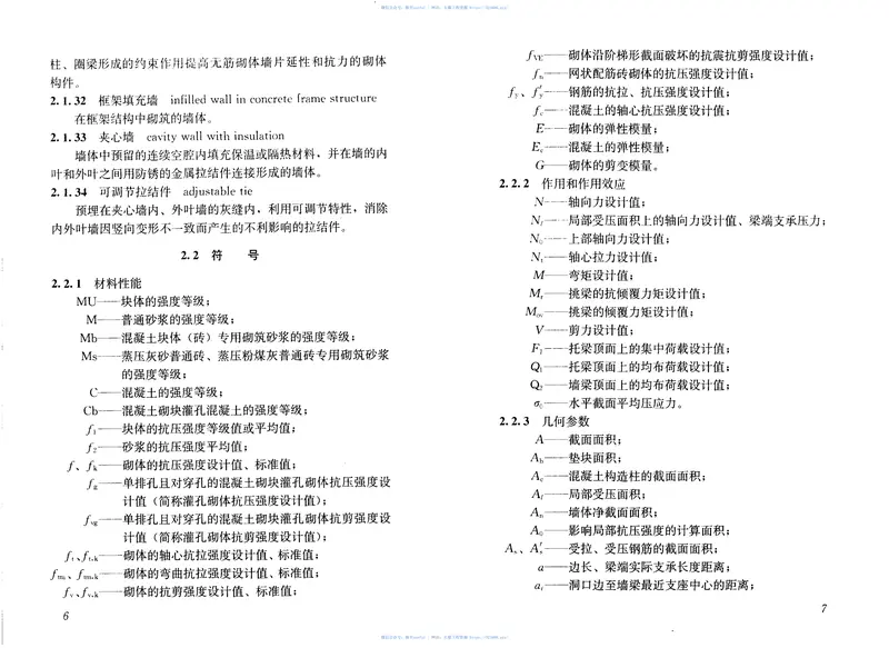 GB50003-2011砌体结构设计规范 预览图