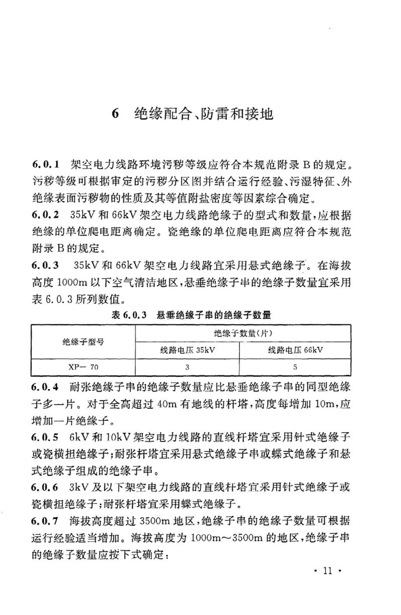 GB50061-201066kv及以下架空电力线路设计规范 预览图