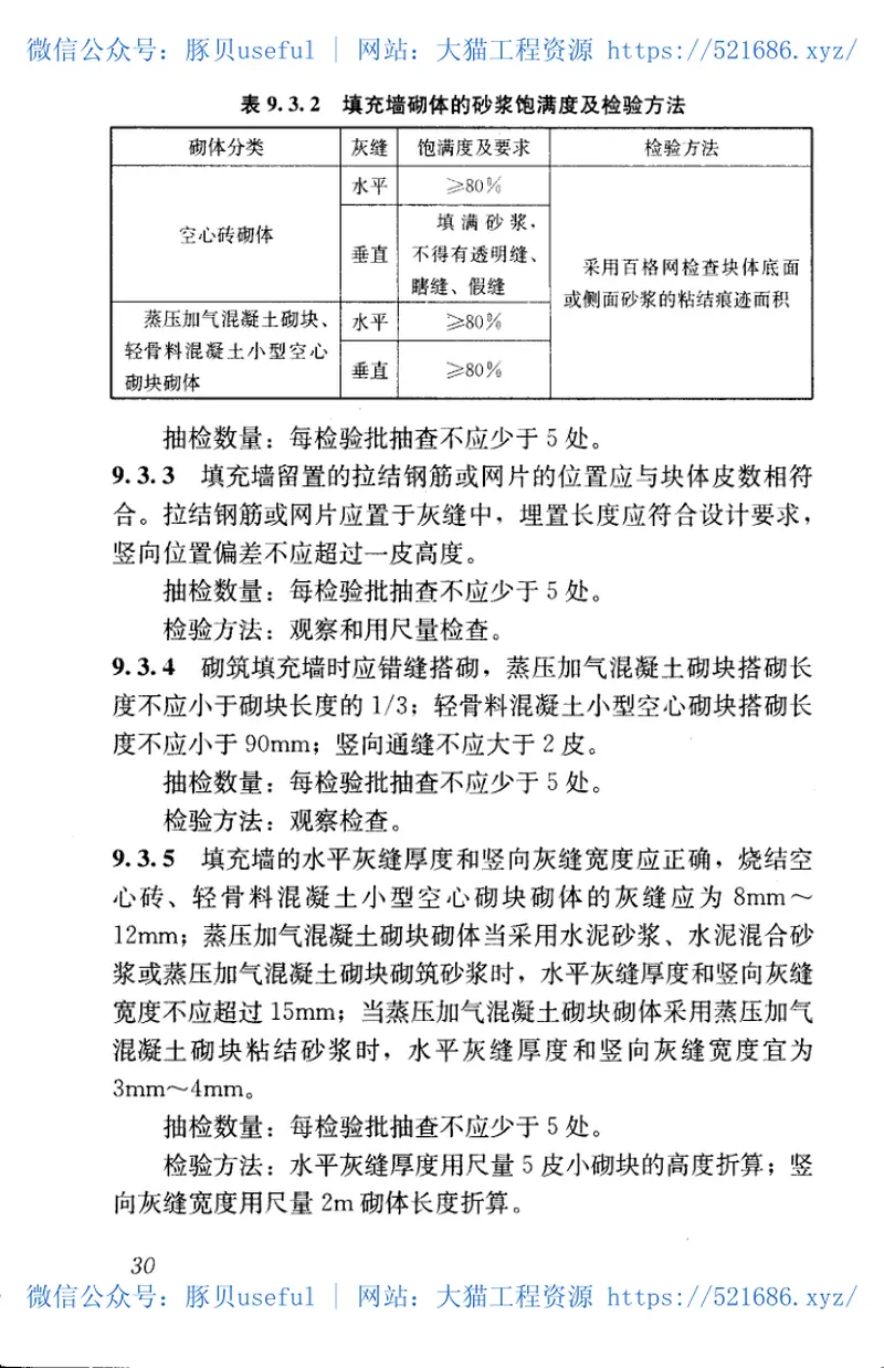 GB50203-2011砌体结构工程施工质量验收规范 预览图