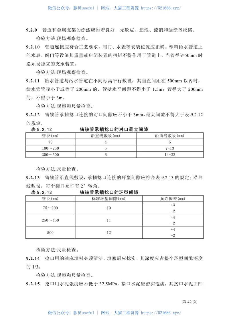 GB50242-2002建筑给水排水及采暖工程施工质量验收规范 预览图