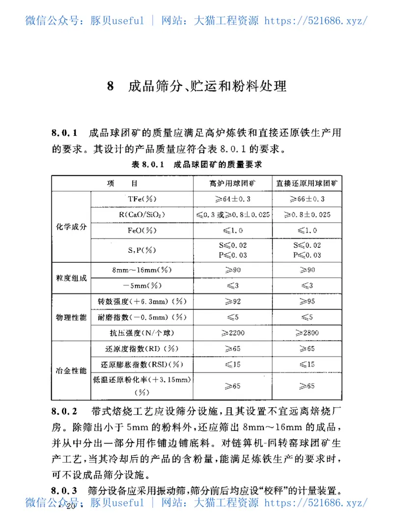 GB50491-2009铁矿球团工程设计规范 预览图