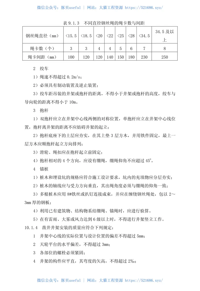GB50511-2010煤矿井巷工程施工规范 预览图