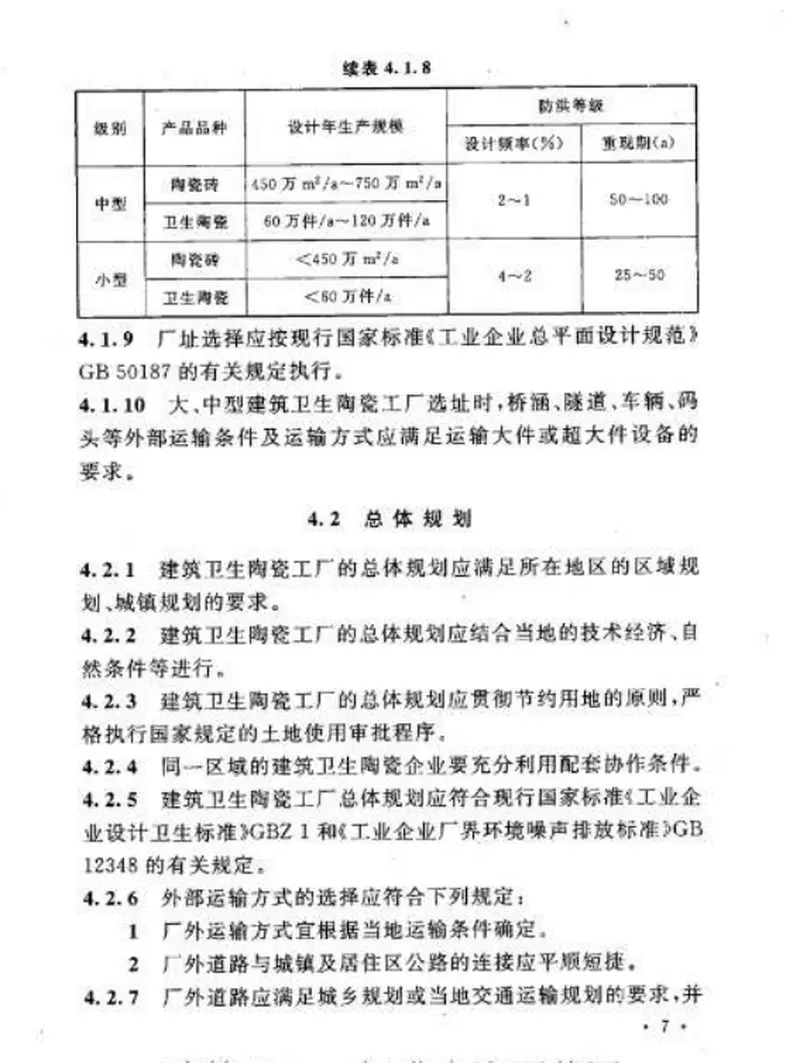 GB50560-2010建筑卫生陶瓷工厂设计规范 预览图