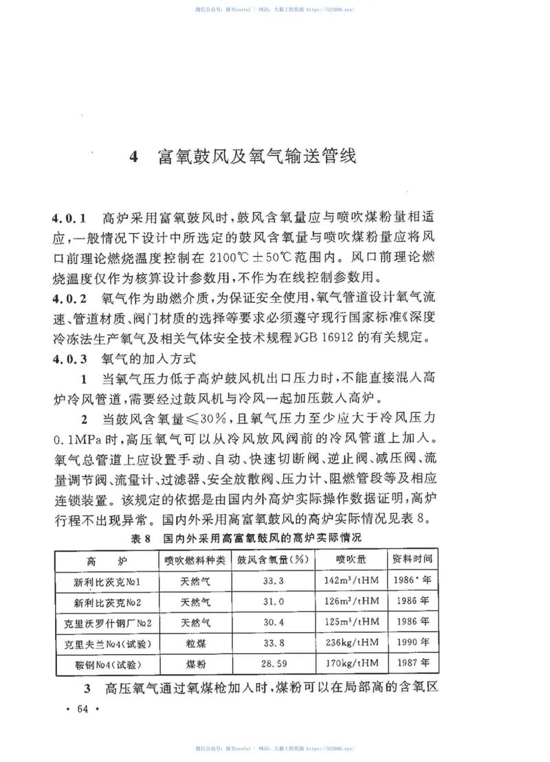 GB50607-2010高炉喷吹粉煤工程设计规范 预览图