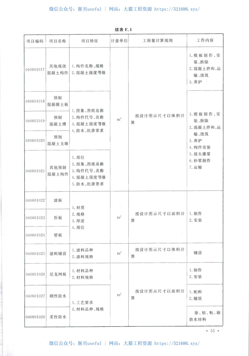 GB50857-2013市政工程工程量计算规范 预览图