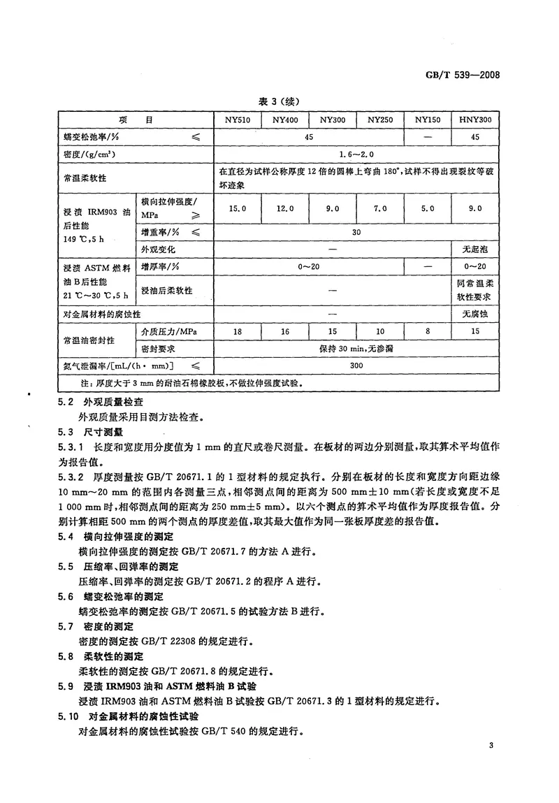GB539-2008耐油石棉橡胶板 预览图