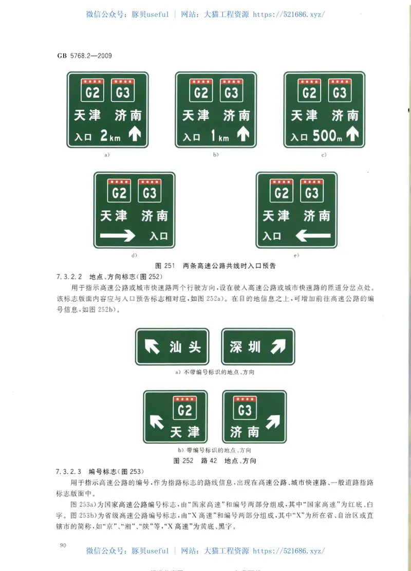 GB5768.2-2009道路交通标志和标线第2部分：道路交通标志 预览图