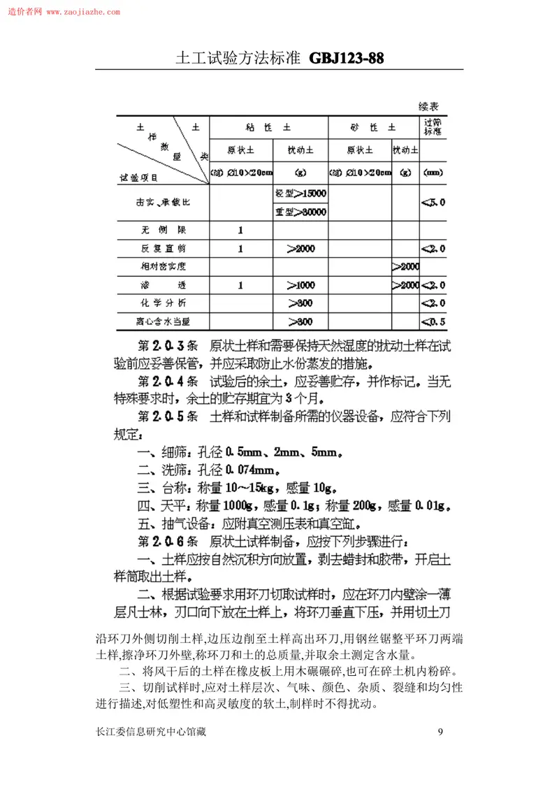 GBJ123土工试验方法标准 预览图