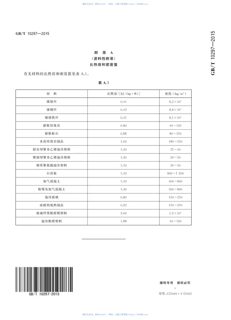 GBT10297-2015非金属固体材料导热系数的测定热线法 预览图