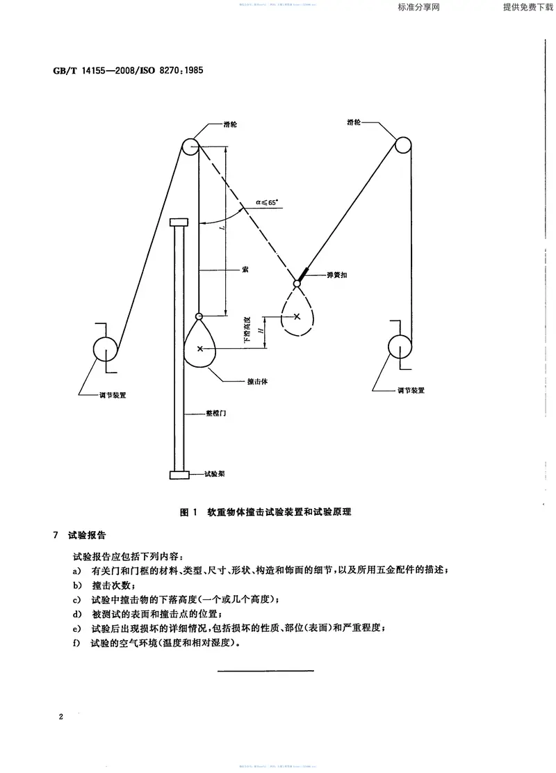GBT14155-2008整樘门软重物体撞击试验 预览图