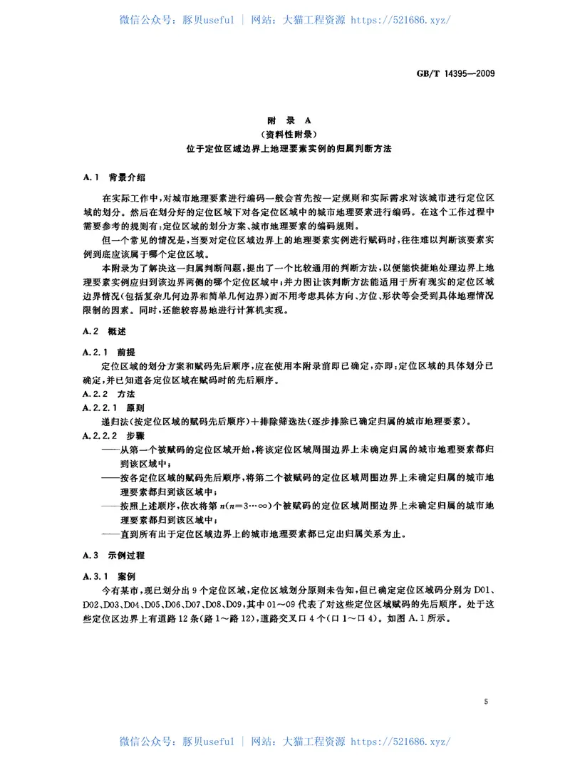GBT14395-2009城市地理要素编码规则城市道路、道路交叉口、街坊、市政工程管线 预览图