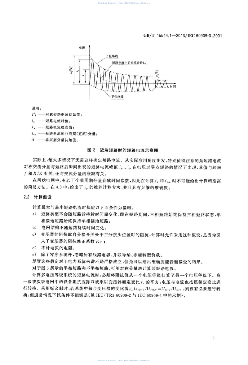GBT15544.1-2013三相交流系统短路电流计算第1部分：电流计算 预览图