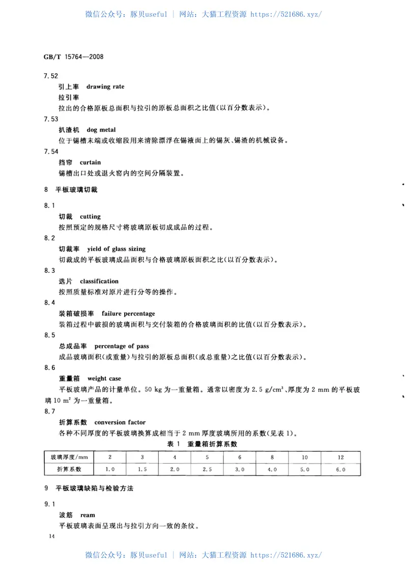 GBT15764-2008平板玻璃术语 预览图