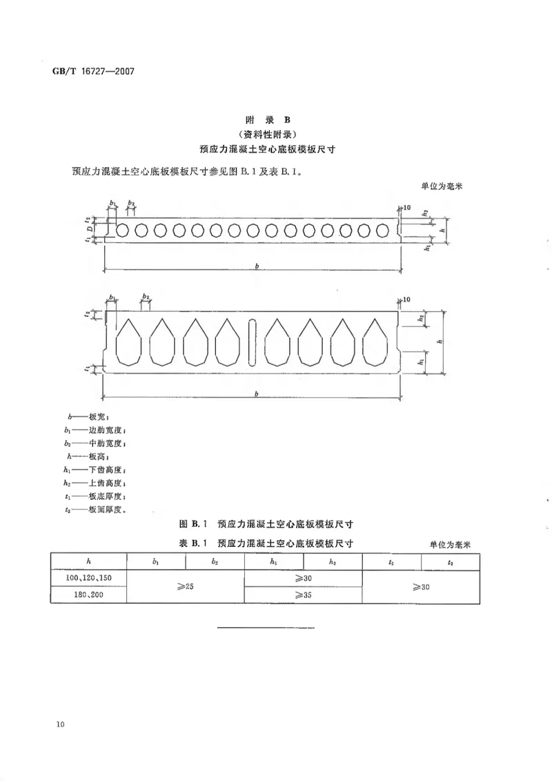 GBT16727-2007叠合板用预应力混凝土底板 预览图