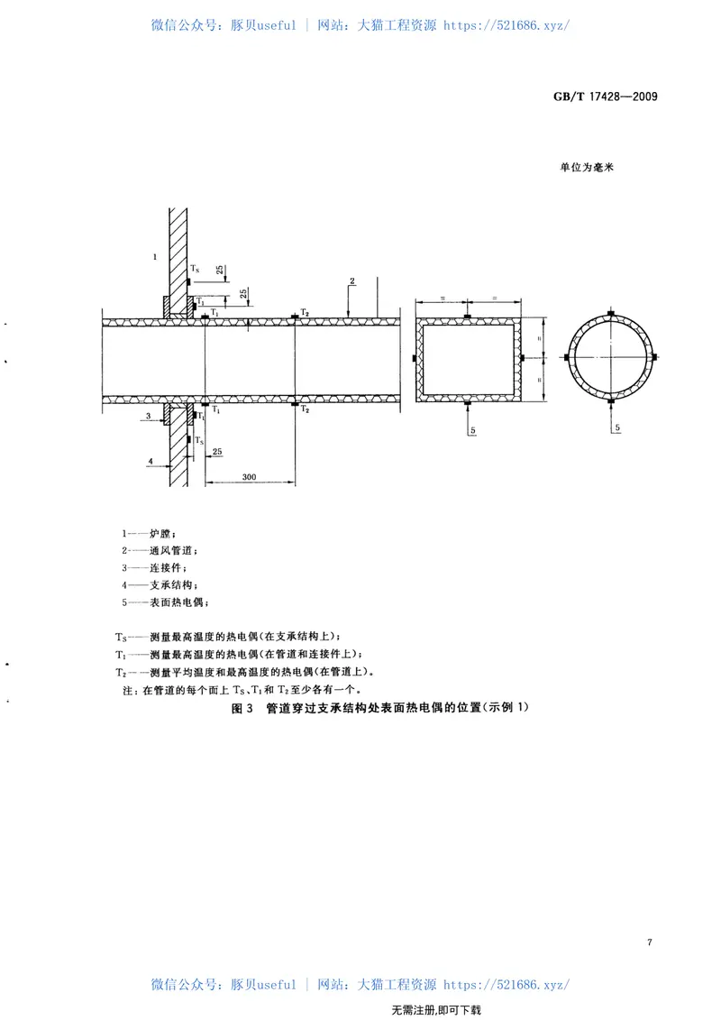 GBT17428-2009通风管道耐火试验方法 预览图