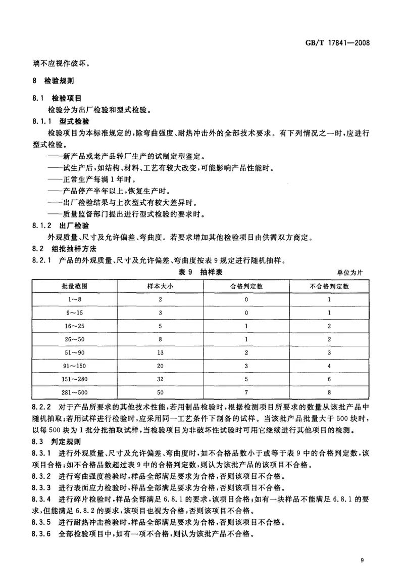GBT17841-2008半钢化玻璃 预览图