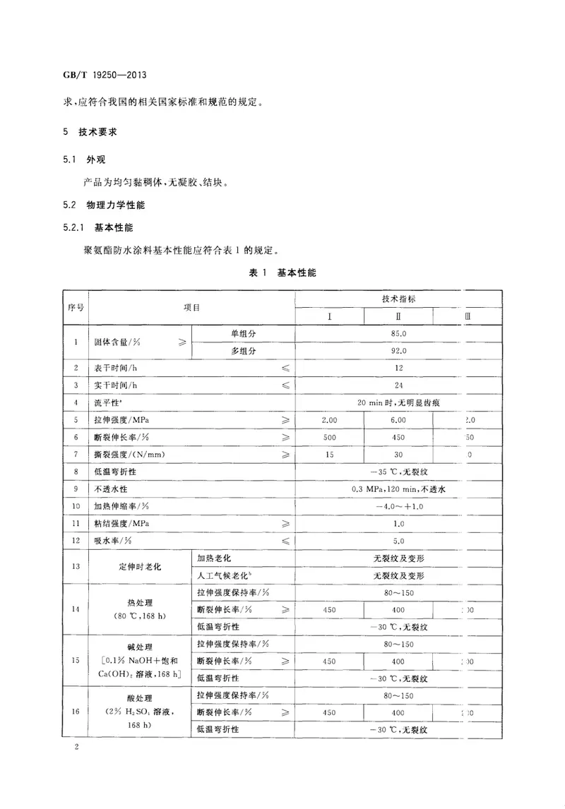 GBT19250-2013聚氨酯防水涂料 预览图