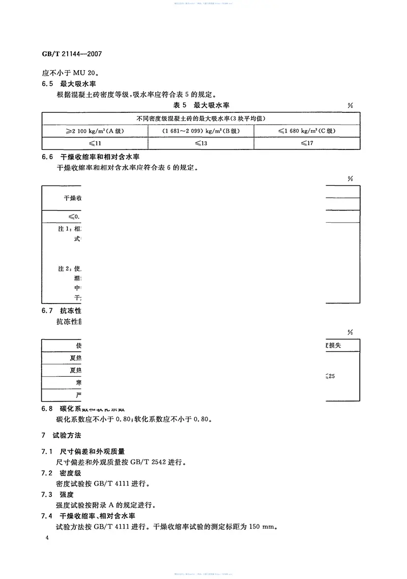 GBT21144-2007混凝土实心砖 预览图