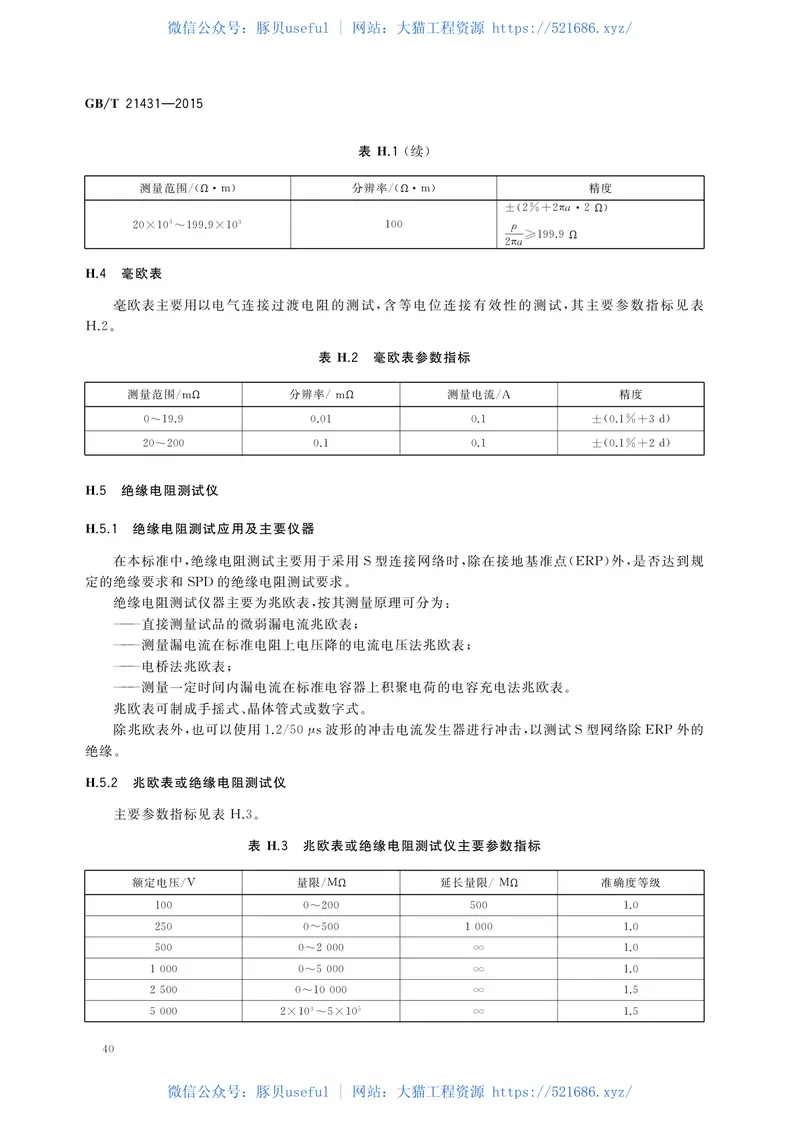 GBT21431-2015建筑物防雷装置检测技术规范 预览图