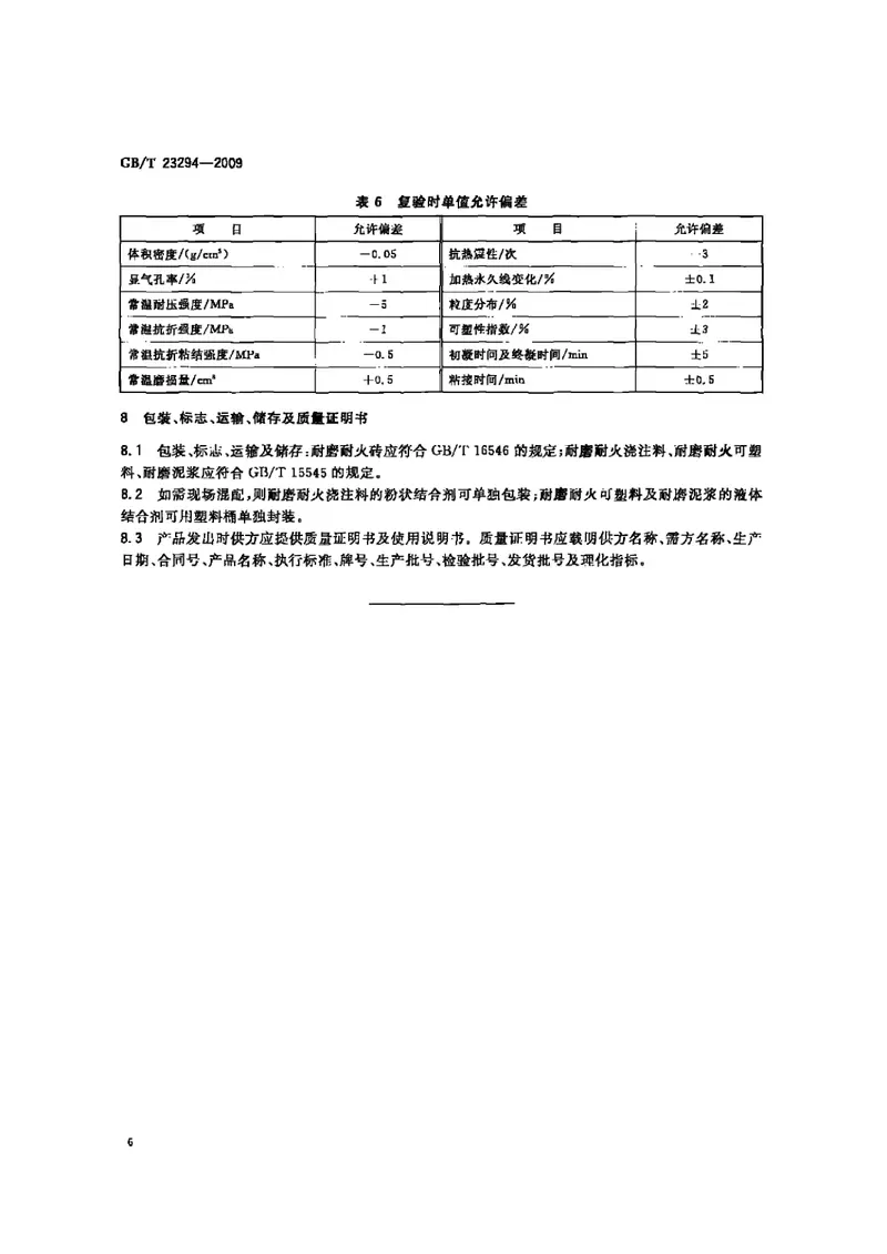 GBT23294-2009耐磨耐火材料 预览图