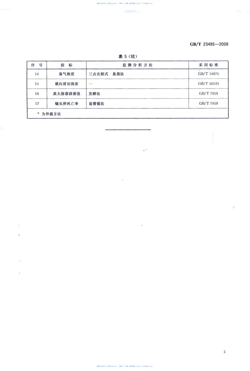 GBT23485-2009城镇污水处理厂污泥处置混合填埋用泥质 预览图
