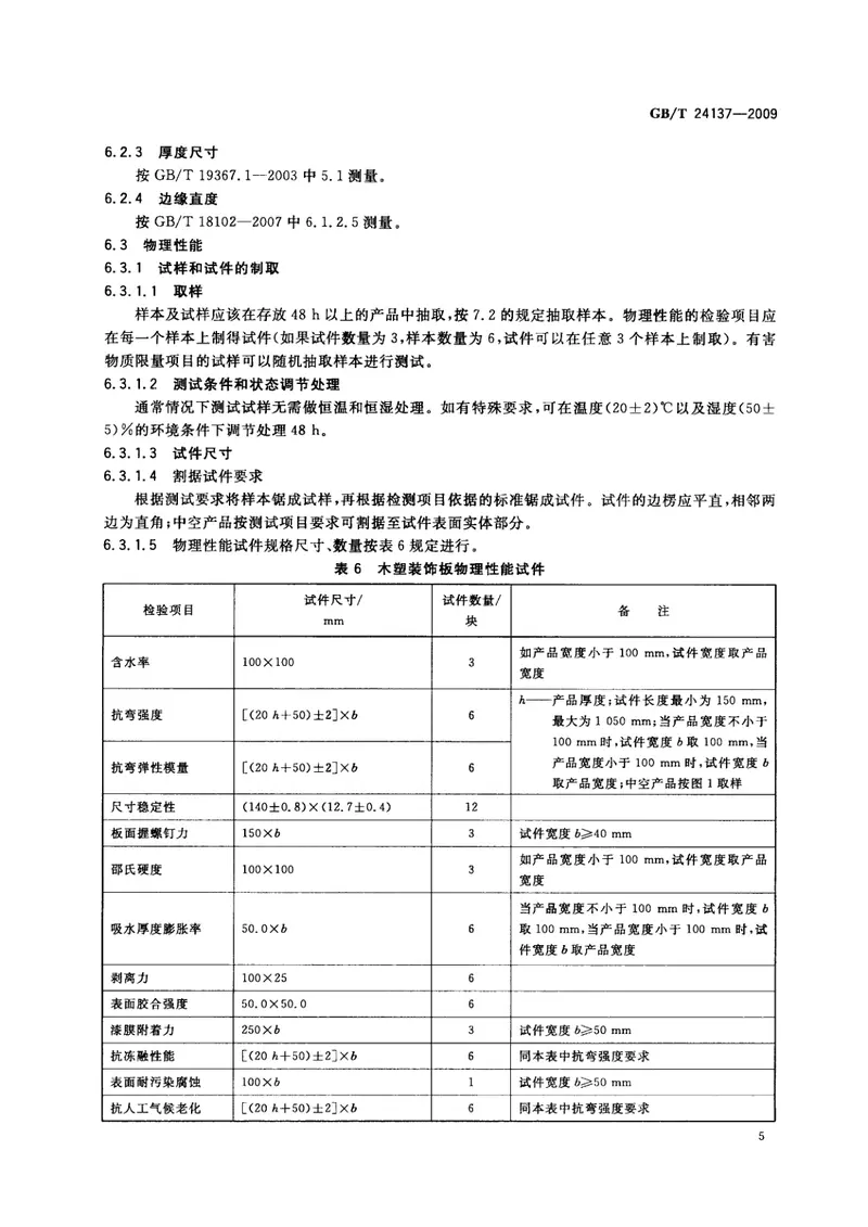 GBT24137-2009木塑装饰板 预览图