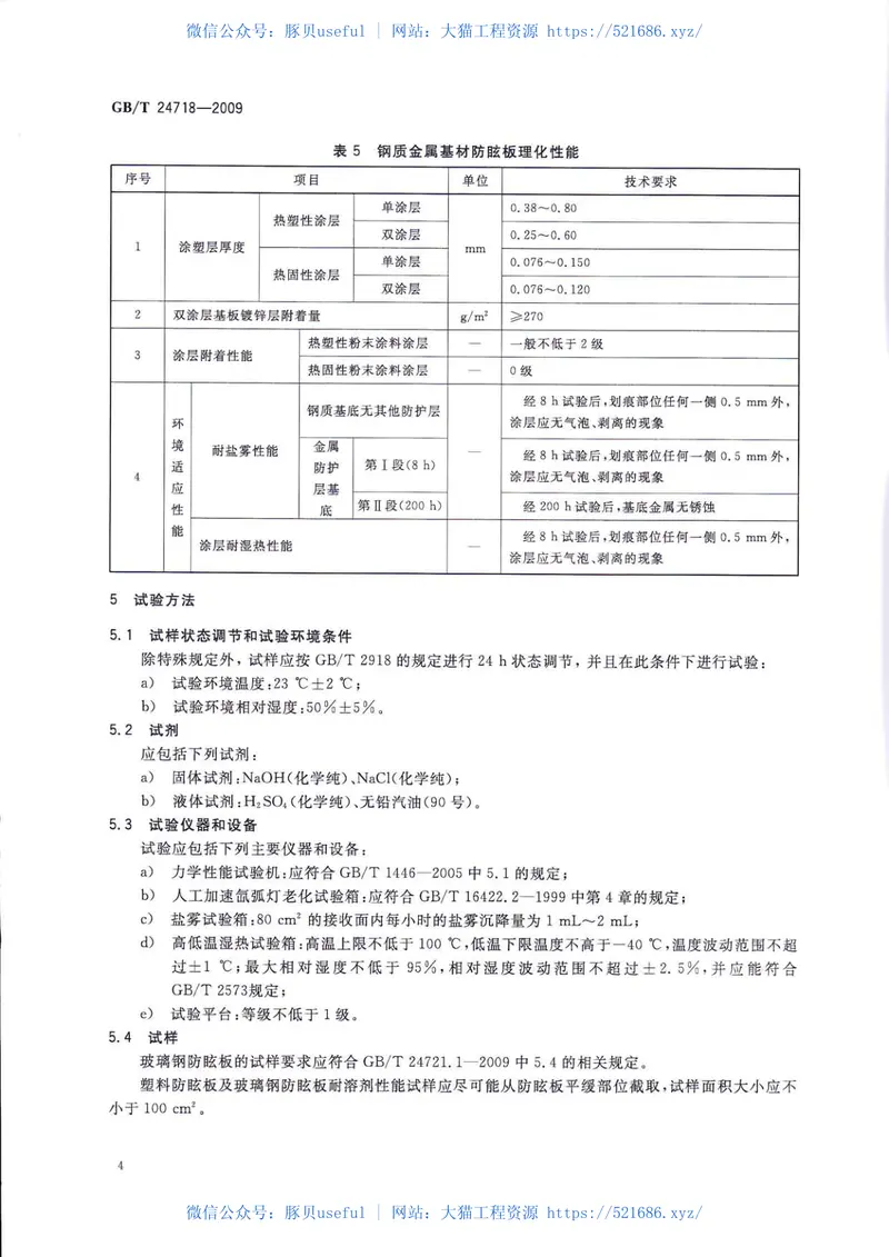 GBT24718-2009防眩板 预览图