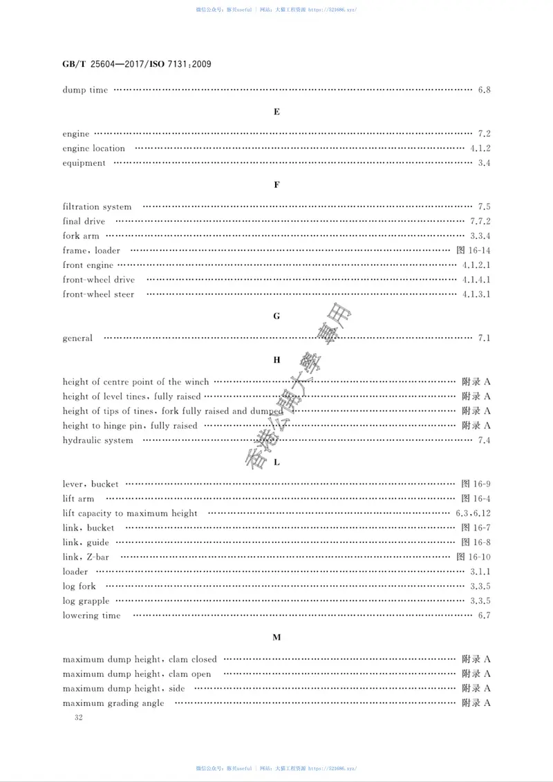 GBT25604-2017土方机械装载机术语和商业规格 预览图