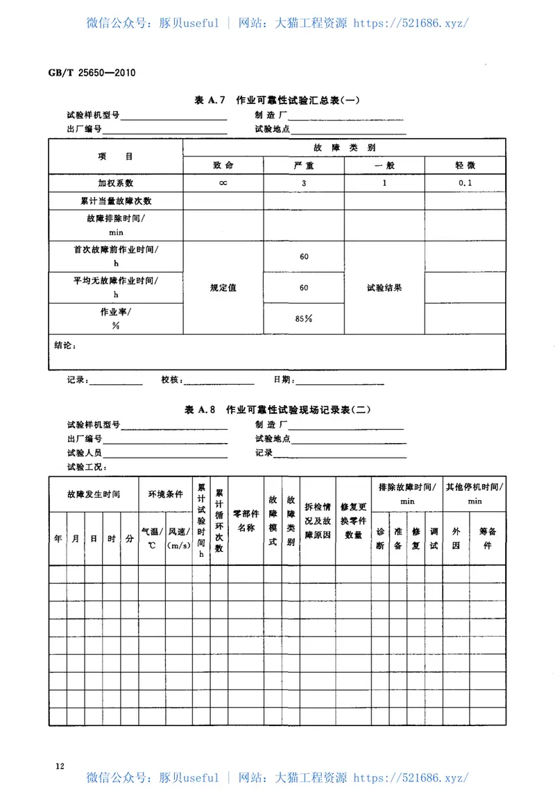 GBT25650-2010混凝土振动台 预览图