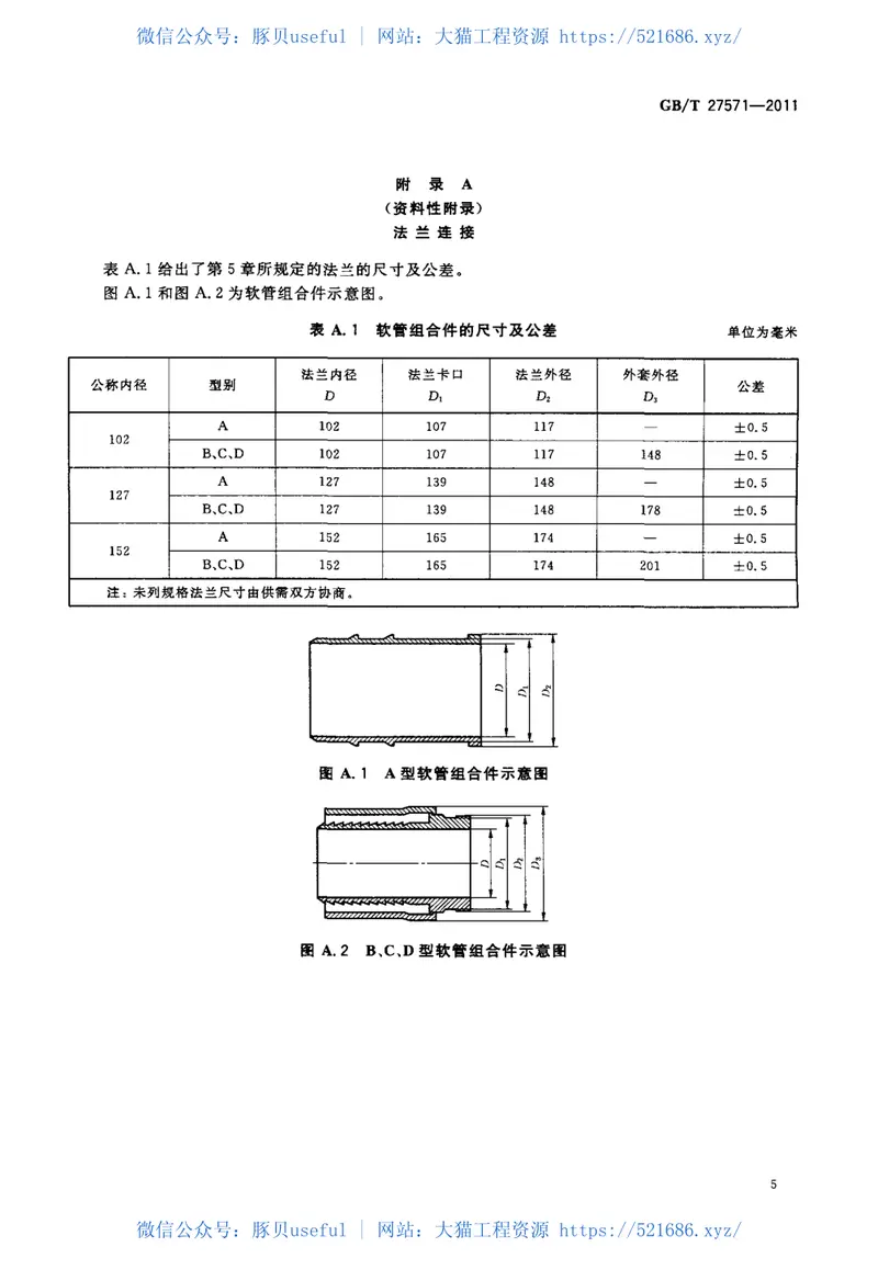 GBT27571-2011输送混凝土用橡胶软管及软管组合件 预览图