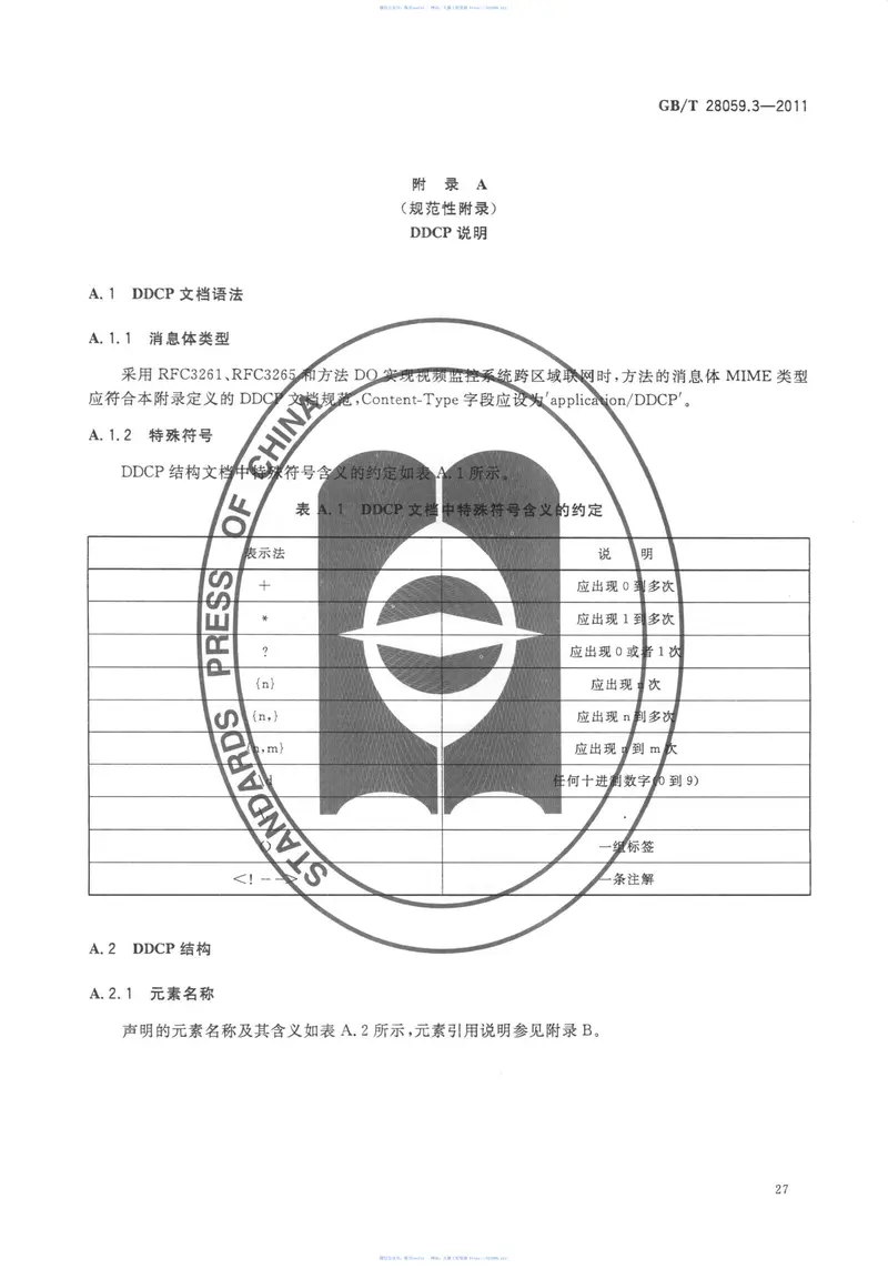 GBT28059.3-2011公路网图像信息管理系统平台互联技术规范第3部分：接口与通信控制协议 预览图