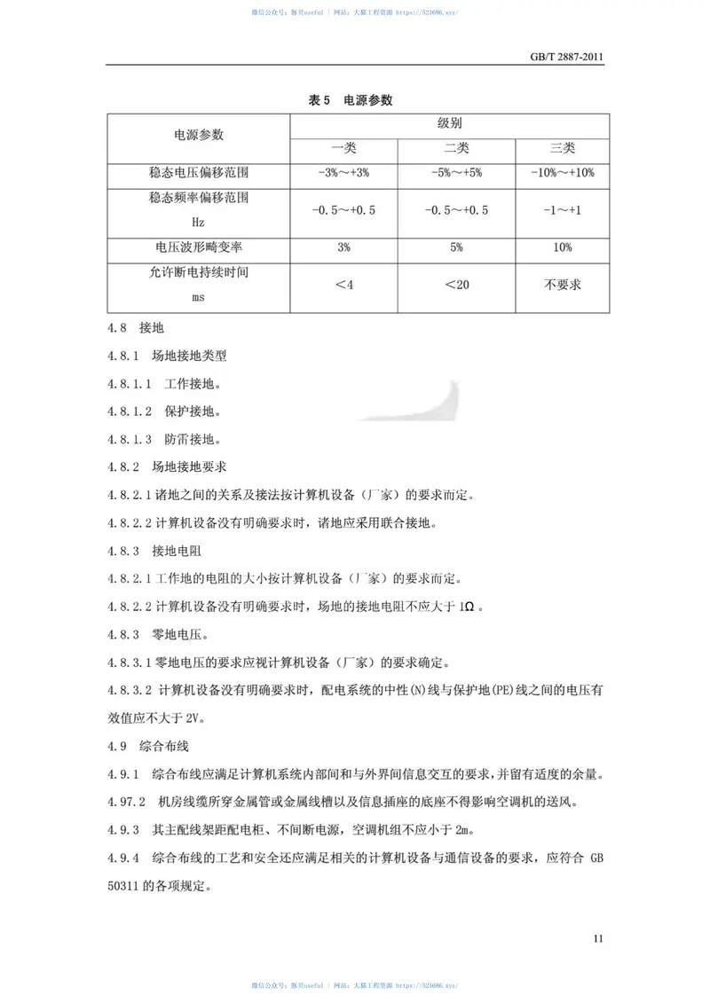 GBT2887-2011计算机场地通用规范 预览图